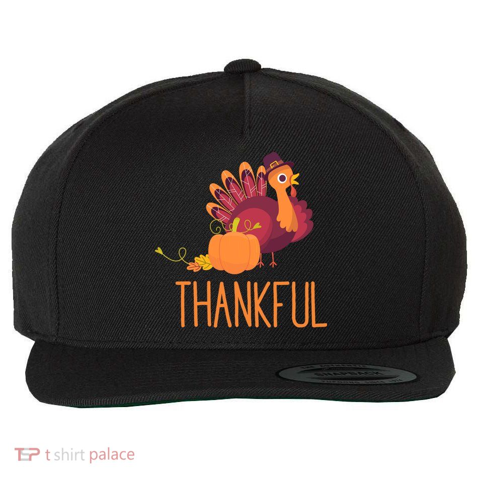 Thankful Wool Snapback Cap