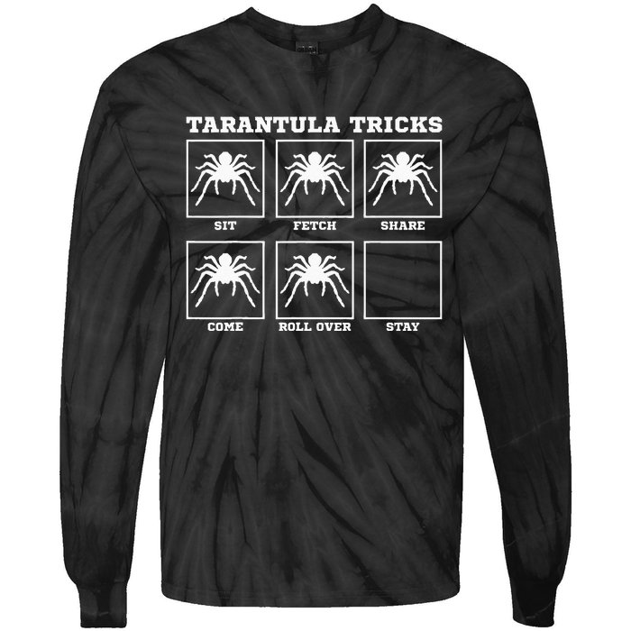 Tarantula Tricks Hairy Spiders Ntomophile Entomologist Tie-Dye Long Sleeve Shirt