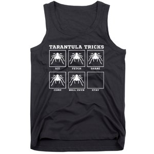 Tarantula Tricks Hairy Spiders Ntomophile Entomologist Tank Top