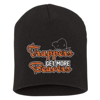 Trapper Trapping Hunting Trap Trappers Hunter Short Acrylic Beanie