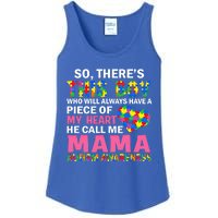 ThereS This He Calls Me Mama Autism Puzzle MotherS Day Gift Ladies Essential Tank