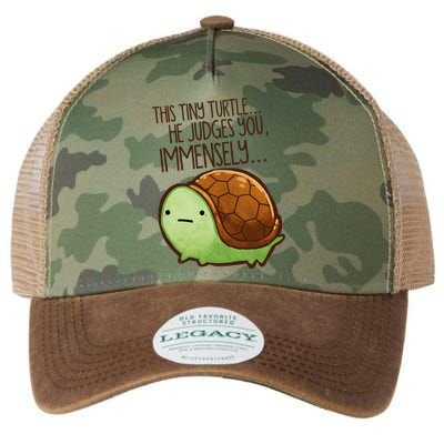 This Turtle.. He Judges You. Legacy Tie Dye Trucker Hat