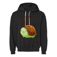 This Turtle.. He Judges You. Garment-Dyed Fleece Hoodie