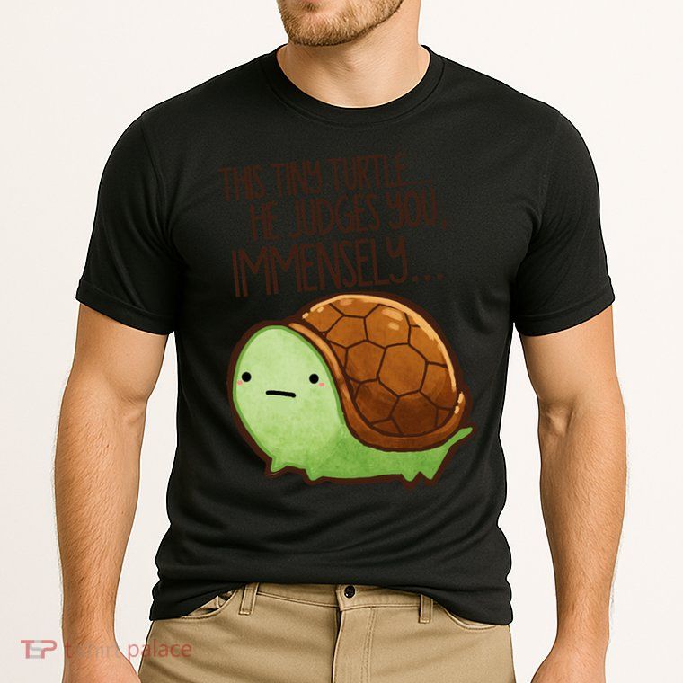 This Turtle.. He Judges You. Performance Shirt