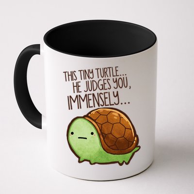 This Turtle.. He Judges You. Mug
