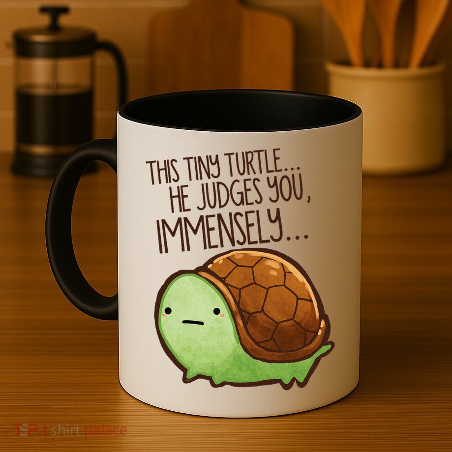 This Turtle.. He Judges You. Mug