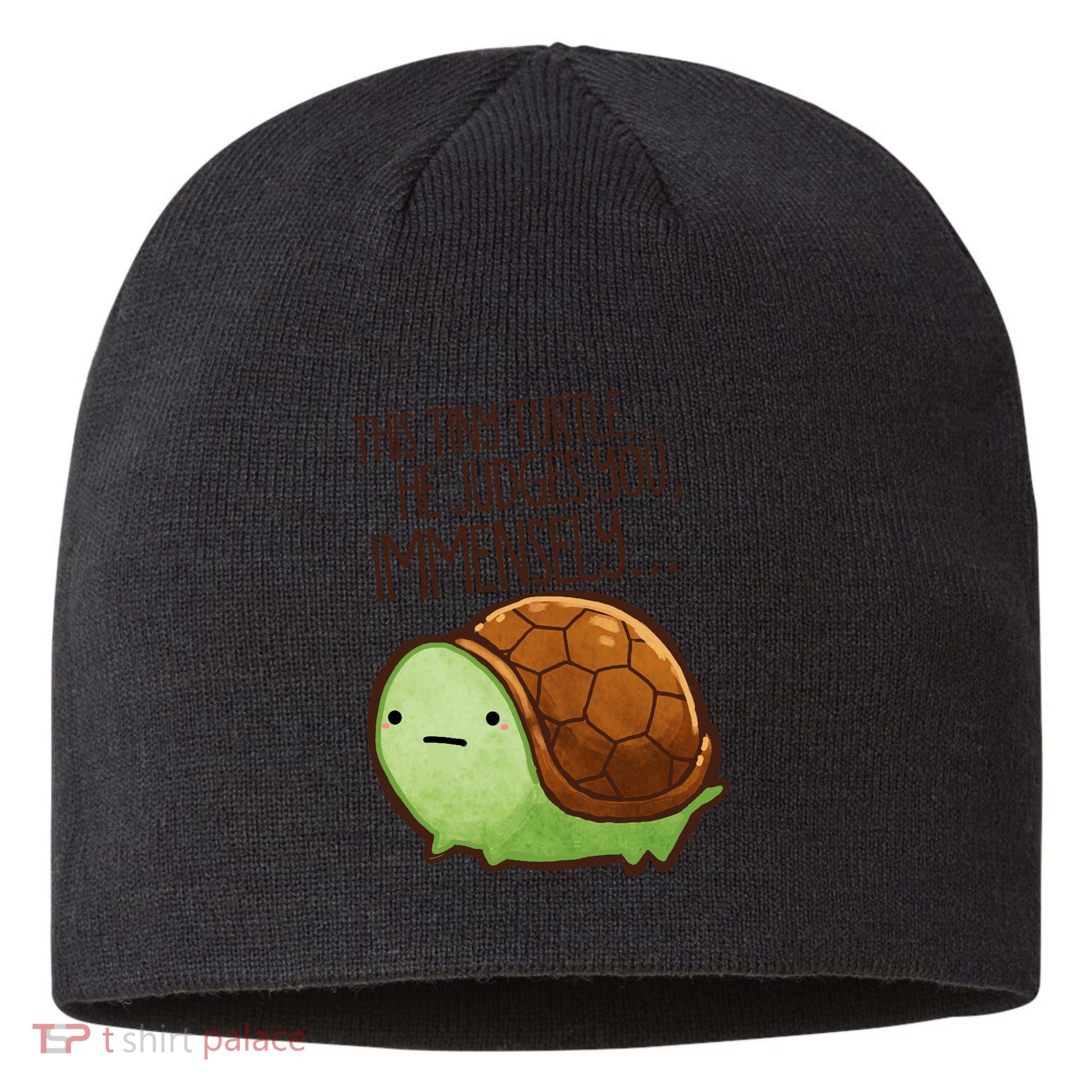 This Turtle.. He Judges You. Sustainable Beanie