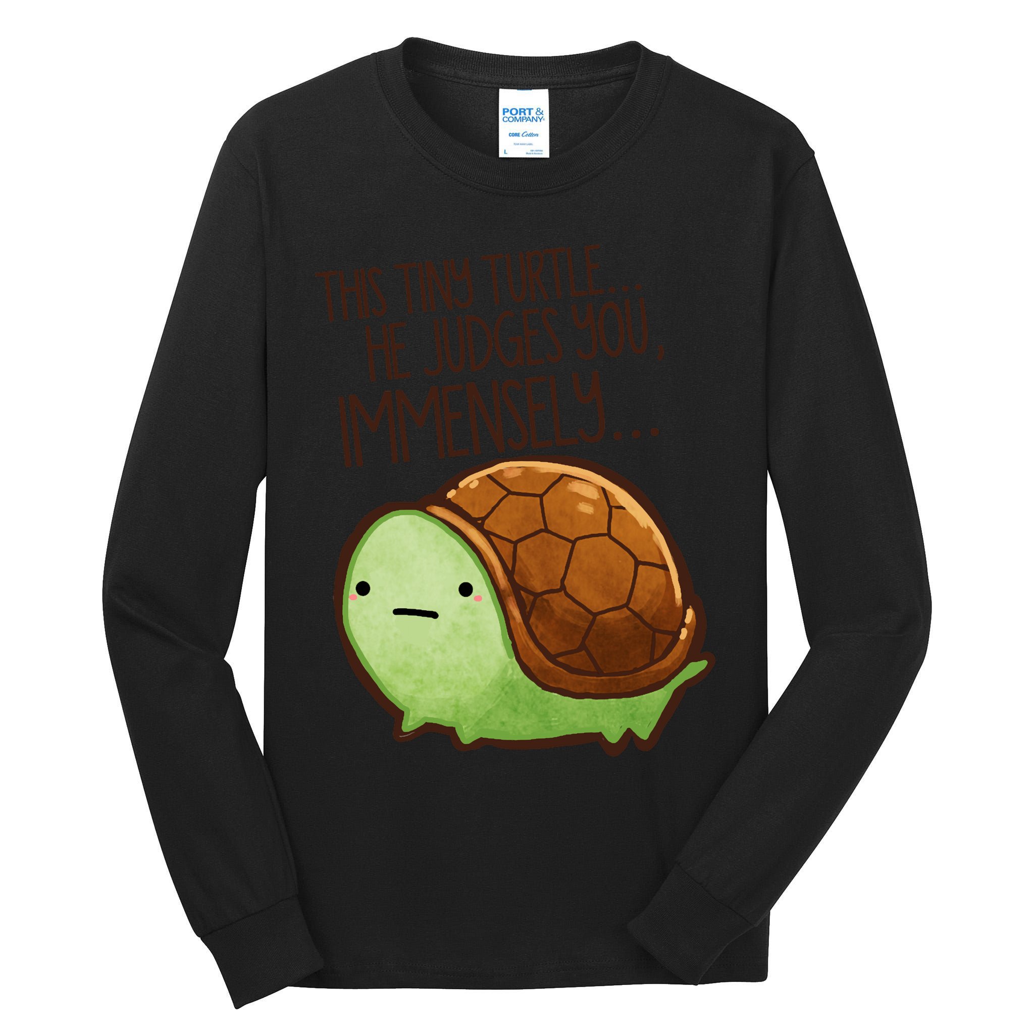 This Turtle.. He Judges You. Tall Long Sleeve T-Shirt