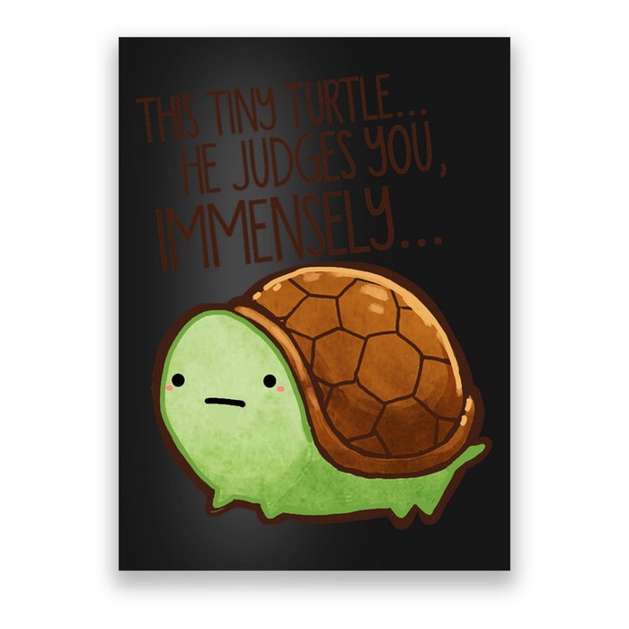 This Turtle.. He Judges You. Poster