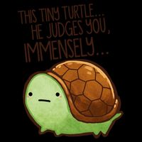 This Turtle.. He Judges You. Poster