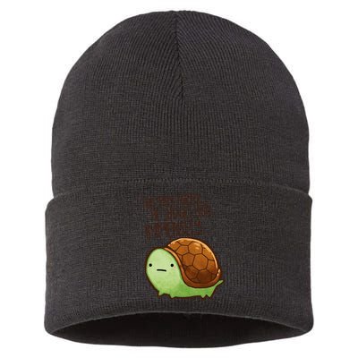 This Turtle.. He Judges You. Sustainable Knit Beanie