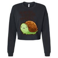 This Turtle.. He Judges You. Cropped Pullover Crew