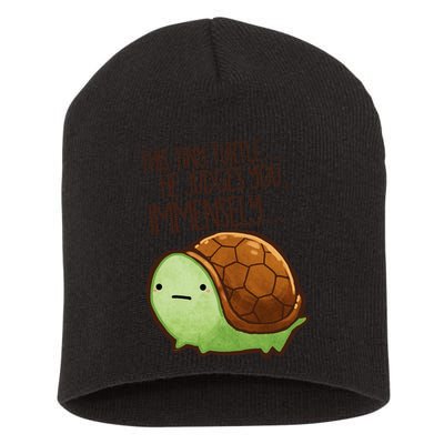 This Turtle.. He Judges You. Short Acrylic Beanie