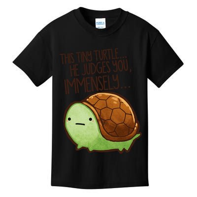 This Turtle.. He Judges You. Kids T-Shirt