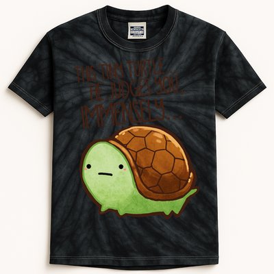This Turtle.. He Judges You. Kids Tie-Dye T-Shirt
