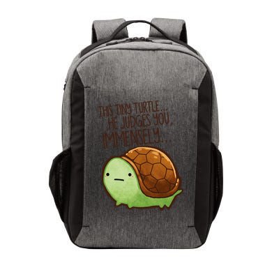 This Turtle.. He Judges You. Vector Backpack
