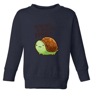 This Turtle.. He Judges You. Toddler Sweatshirt