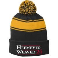 Tristar Trading Heemeyer & Weaver 2024 Killdozer For President Stripe Pom Pom Beanie