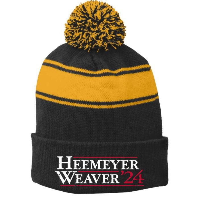 Tristar Trading Heemeyer & Weaver 2024 Killdozer For President Stripe Pom Pom Beanie