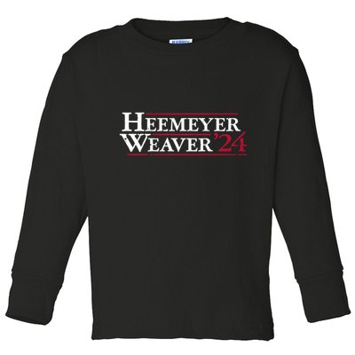 Tristar Trading Heemeyer & Weaver 2024 Killdozer For President Toddler Long Sleeve Shirt