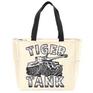 Tiger Tank Historical World War 2 Ww2 German Panzer History Zip Tote Bag