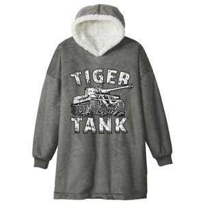 Tiger Tank Historical World War 2 Ww2 German Panzer History Hooded Wearable Blanket