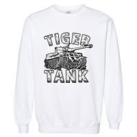 Tiger Tank Historical World War 2 Ww2 German Panzer History Garment-Dyed Sweatshirt