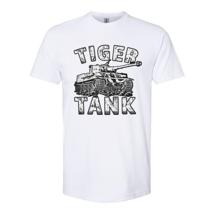 Tiger Tank Historical World War 2 Ww2 German Panzer History Softstyle CVC T-Shirt