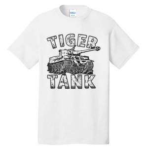 Tiger Tank Historical World War 2 Ww2 German Panzer History Tall T-Shirt