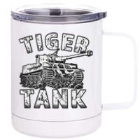 Tiger Tank Historical World War 2 Ww2 German Panzer History 12 oz Stainless Steel Tumbler Cup