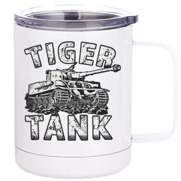 Tiger Tank Historical World War 2 Ww2 German Panzer History 12 oz Stainless Steel Tumbler Cup