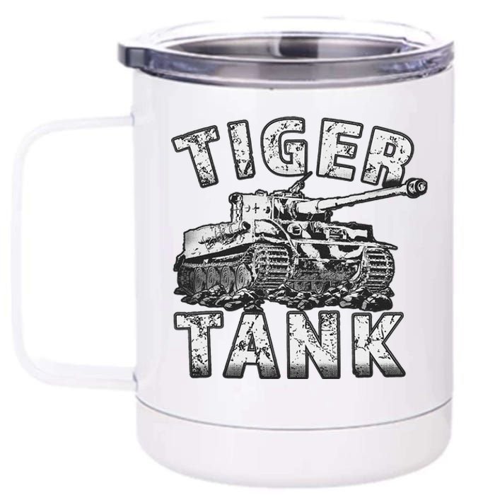 Tiger Tank Historical World War 2 Ww2 German Panzer History 12 oz Stainless Steel Tumbler Cup