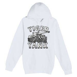 Tiger Tank Historical World War 2 Ww2 German Panzer History Premium Pullover Hoodie