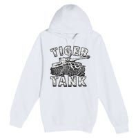 Tiger Tank Historical World War 2 Ww2 German Panzer History Premium Pullover Hoodie