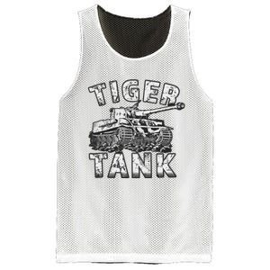 Tiger Tank Historical World War 2 Ww2 German Panzer History Mesh Reversible Basketball Jersey Tank