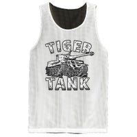 Tiger Tank Historical World War 2 Ww2 German Panzer History Mesh Reversible Basketball Jersey Tank