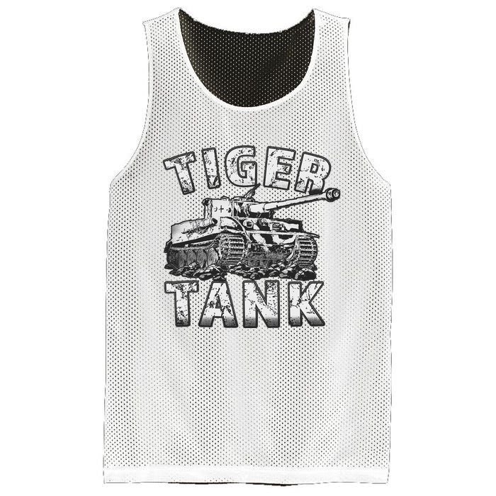 Tiger Tank Historical World War 2 Ww2 German Panzer History Mesh Reversible Basketball Jersey Tank