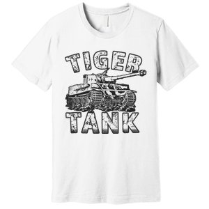 Tiger Tank Historical World War 2 Ww2 German Panzer History Premium T-Shirt