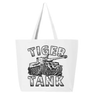 Tiger Tank Historical World War 2 Ww2 German Panzer History 25L Jumbo Tote