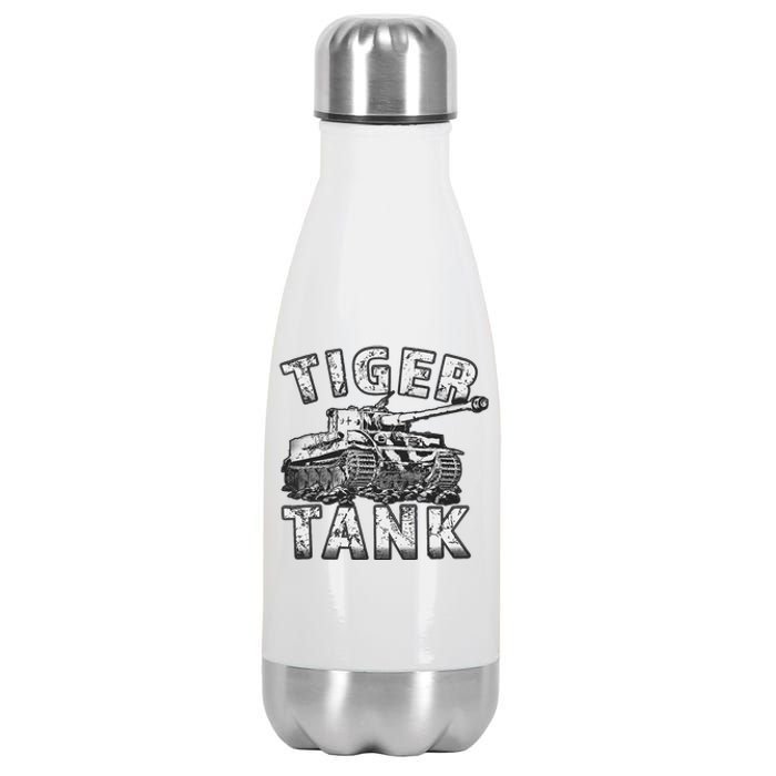 Tiger Tank Historical World War 2 Ww2 German Panzer History Stainless Steel Insulated Water Bottle