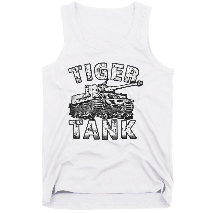 Tiger Tank Historical World War 2 Ww2 German Panzer History Tank Top