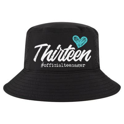 Thirteen Teenager Heart Cute 13th Birthday Cool Comfort Performance Bucket Hat