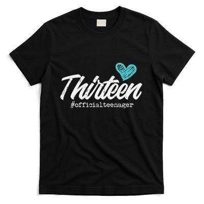 Thirteen Teenager Heart Cute 13th Birthday T-Shirt