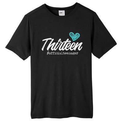 Thirteen Teenager Heart Cute 13th Birthday Tall Fusion ChromaSoft Performance T-Shirt