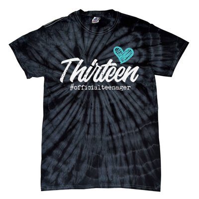 Thirteen Teenager Heart Cute 13th Birthday Tie-Dye T-Shirt