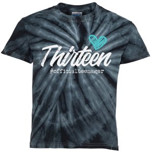 Thirteen Teenager Heart Cute 13th Birthday Kids Tie-Dye T-Shirt