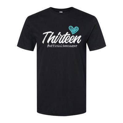 Thirteen Teenager Heart Cute 13th Birthday Softstyle CVC T-Shirt