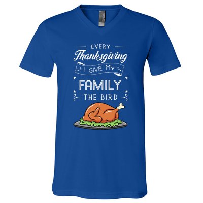 Thanksgiving Turkey Holiday Feast Harvest Blessing Gift Idea V-Neck T-Shirt