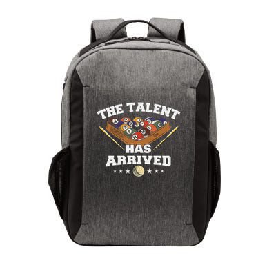 The Talent Has Arrived Funny Pool Player Billiard Vector Backpack