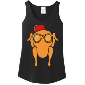 Thanksgiving Turkey Head Funny Gift For Friends Ladies Essential Tank